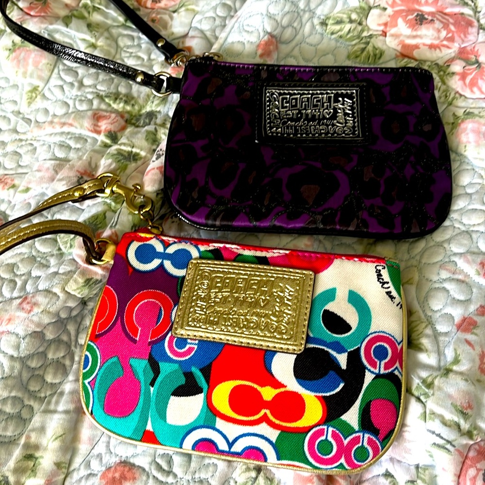 2 Coach wristlets $35 each